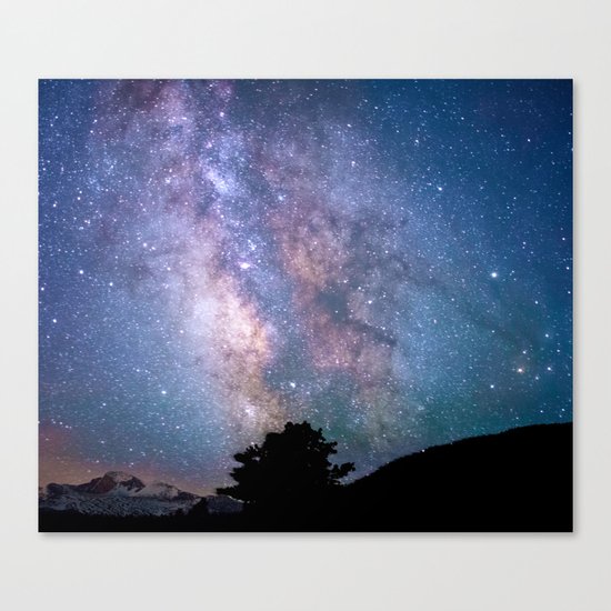 The Night Sky II - glowing stars Canvas Print