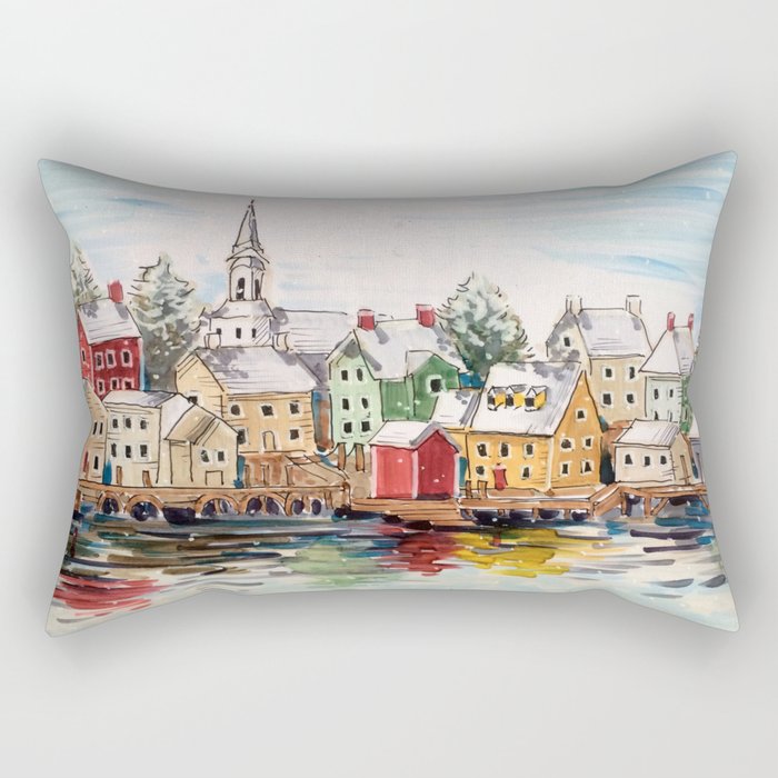 Portsmouth, New Hampshire Rectangular Pillow