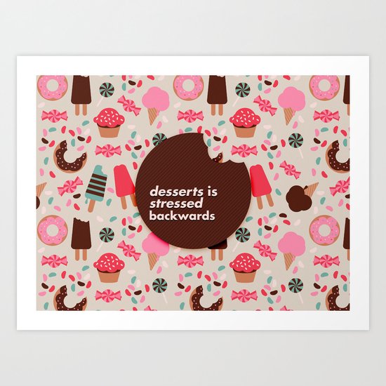 desserts! Art Print