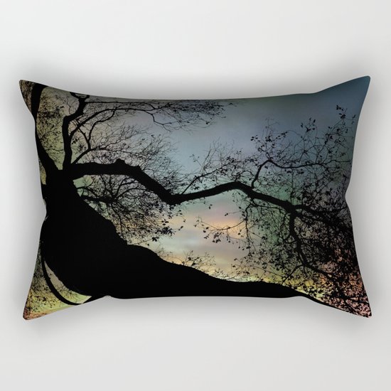 Night Fall by The Tree Rectangular Pillow