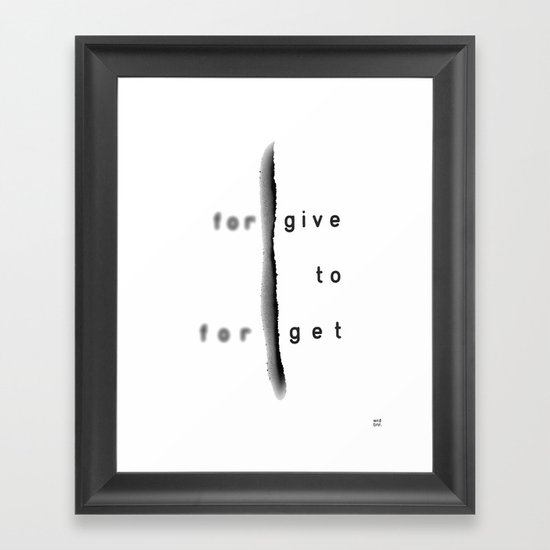GIVE2GET Framed Art Print
