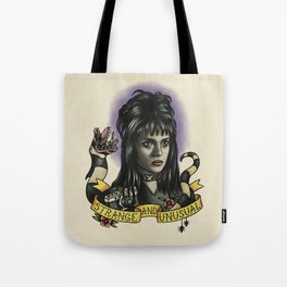 Lydia Gothic Girl Strange and Unusual Tote Bag
