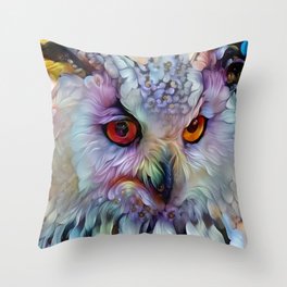 Ethereal Owl Throw Pillow