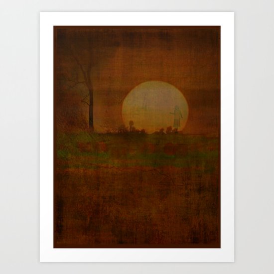 Sharaz within the sunset Art Print