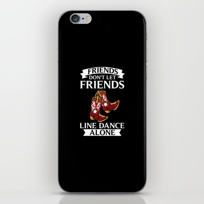 Line Dance Music Song Country Dancing Lessons iPhone Skin