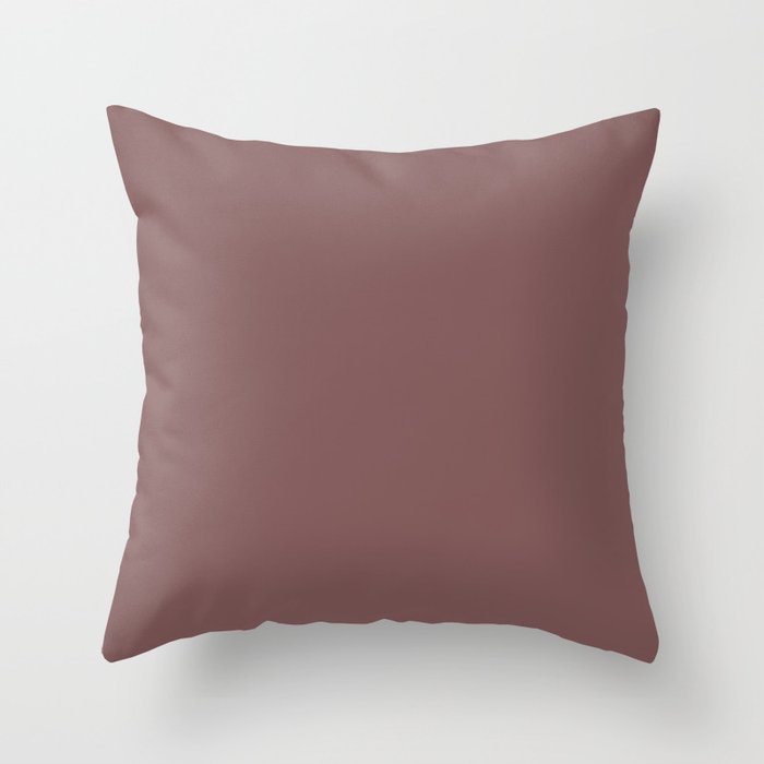 Simply Solid - Puce Throw Pillow