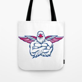 hawk spreading the wings Tote Bag