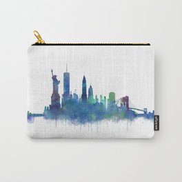 NY New York City Skyline NYC Watercolor art Carry-All Pouch