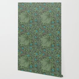William Morris Art Nouveau Forget Me Not Floral Wallpaper
