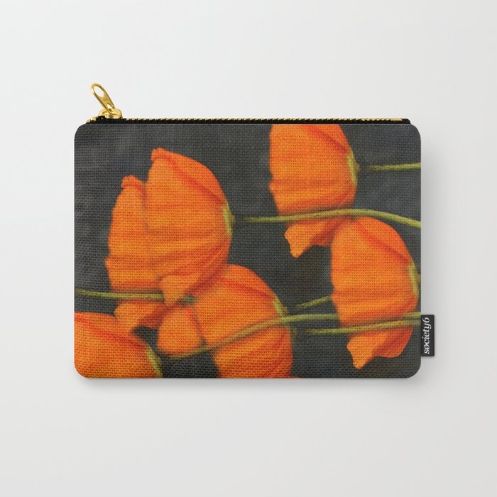Poppies orange Carry-All Pouch
