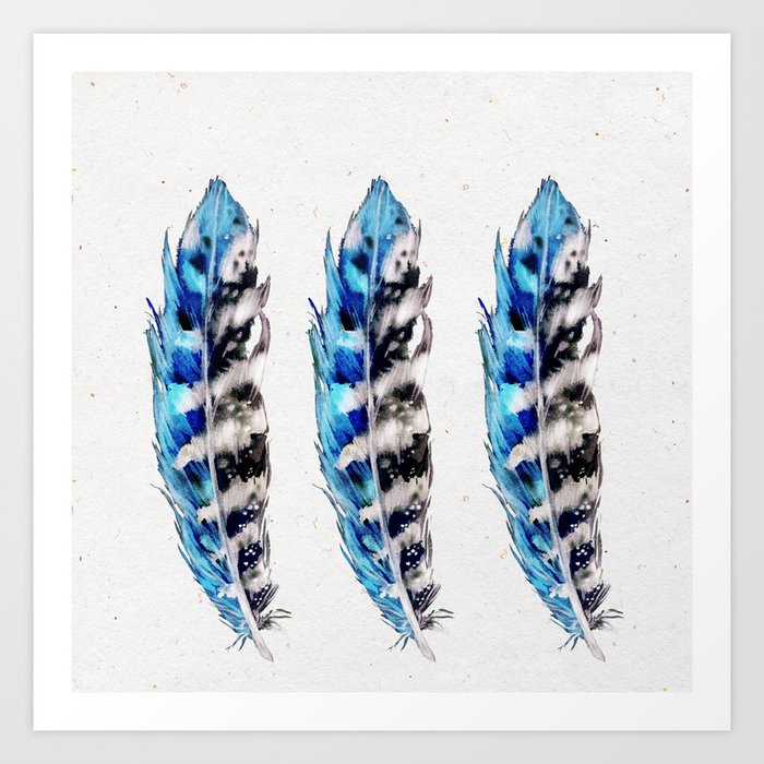 Three feathers print by Editors Choice