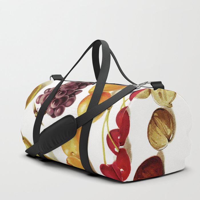 Vintage Fruit and Nut Artwork from Our Little Book for Little Folks Duffle Bag