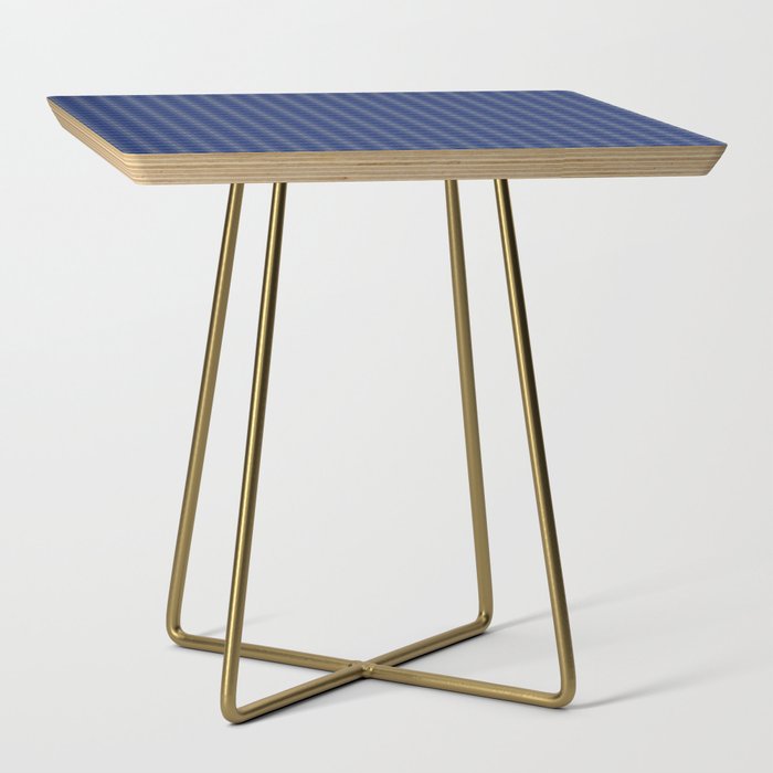 Blue and white geometric pattern Side Table