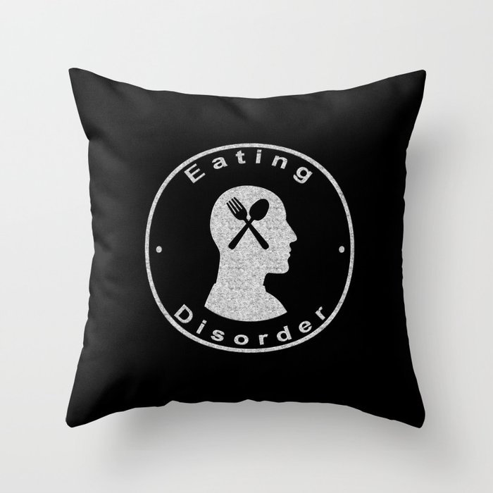 Eating Disorder, Psychology Concept Throw Pillow