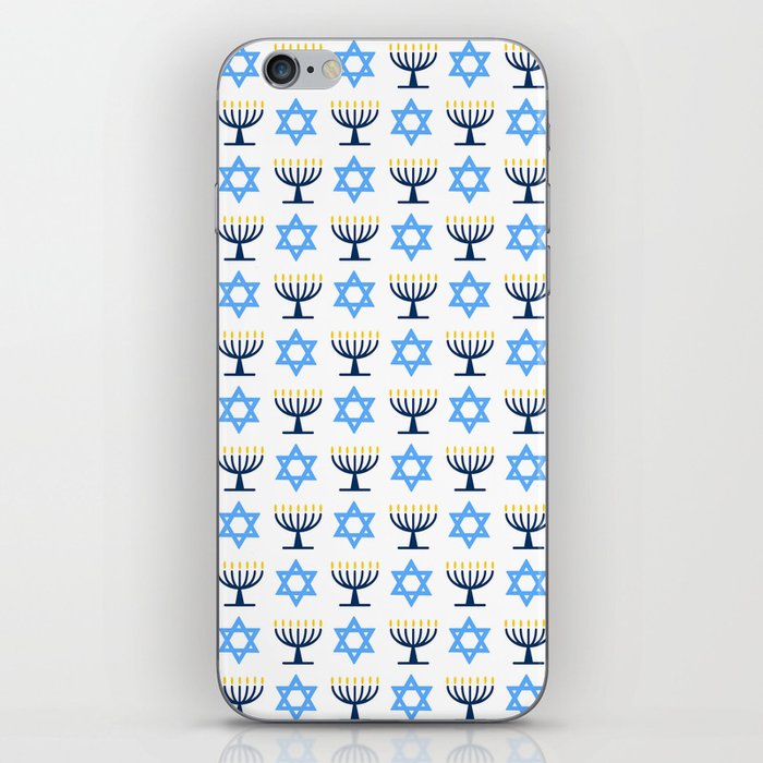 Menorah and Star of David iPhone Skin