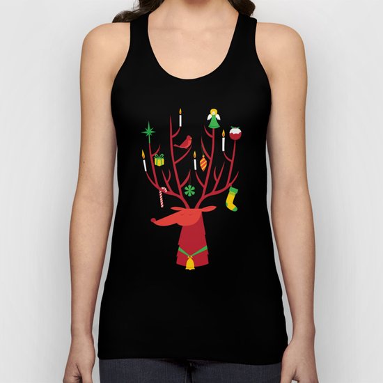 Reindeer Unisex Tank Top
