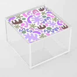Squiggly Summer Leaves - Purple Green Acrylic Box