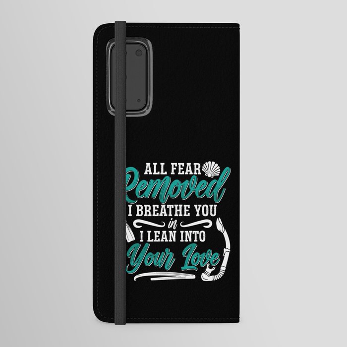 All Fear Removed I Breathe Freediving Freediver Android Wallet Case