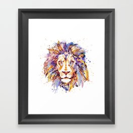 Lion Head Framed Art Print