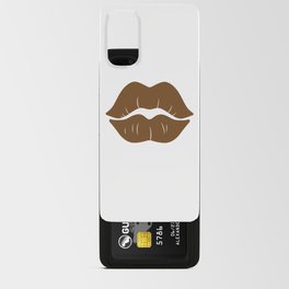 Brown female lips Android Card Case