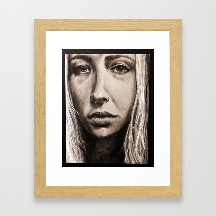 Girl-face Framed Art Print