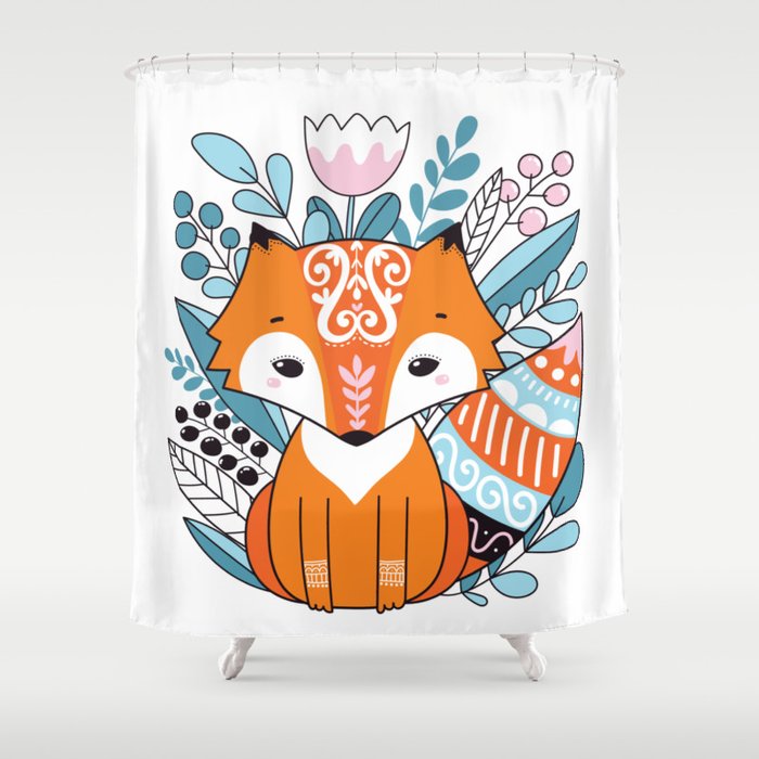 Cute fox Shower Curtain