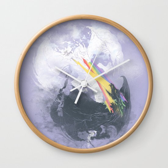 Clash of the sky Dragons Wall Clock