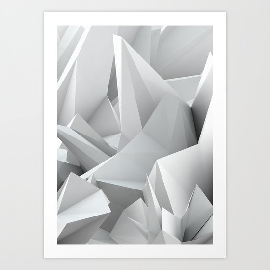 White Noiz Art Print