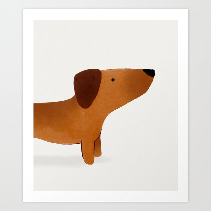 Sausage dog painting online