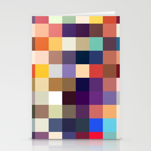 Kelpie - Multicolor Pixel Pattern Stationery Cards