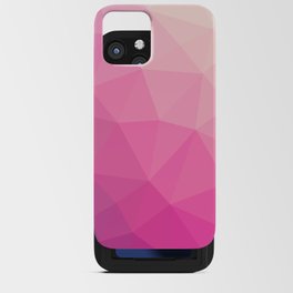 Pastel Pink Triangle Geometry iPhone Card Case