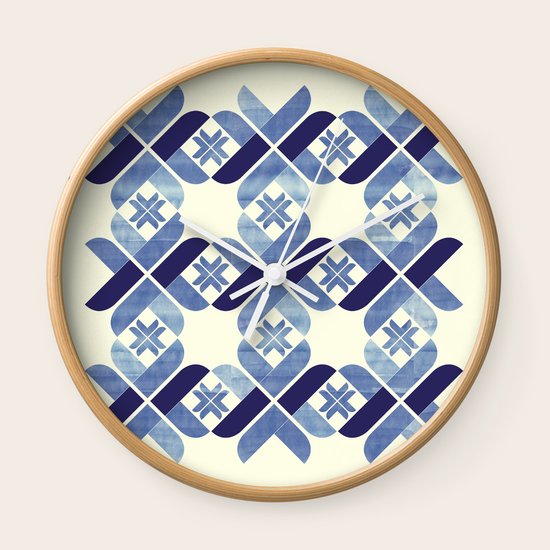 Nordic Blue Wall Clock
