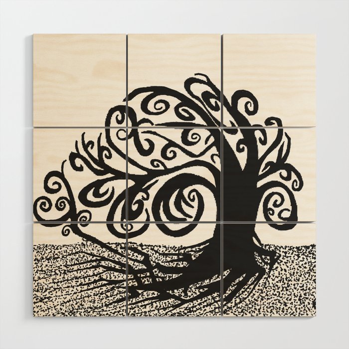 Tree Of Wind Original Tree Of Life Art Windy Trees Decor Roots