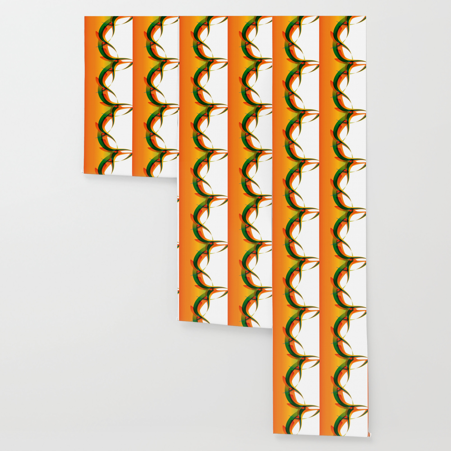 Green And Orange Abstract Art Wallpaper By Brucealmighty Society6