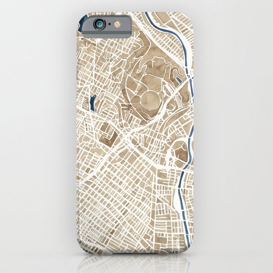 Los Angeles California City Map iPhone & iPod Case