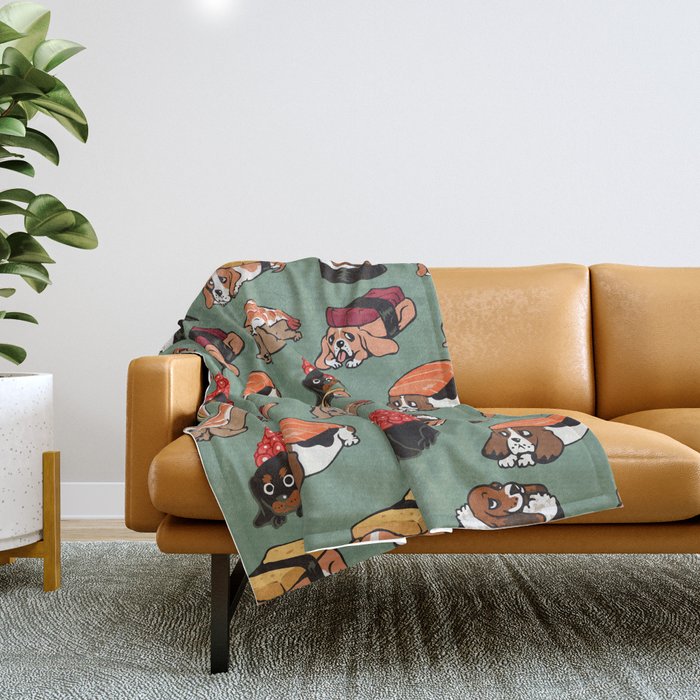 Basset hound throw blanket outlet