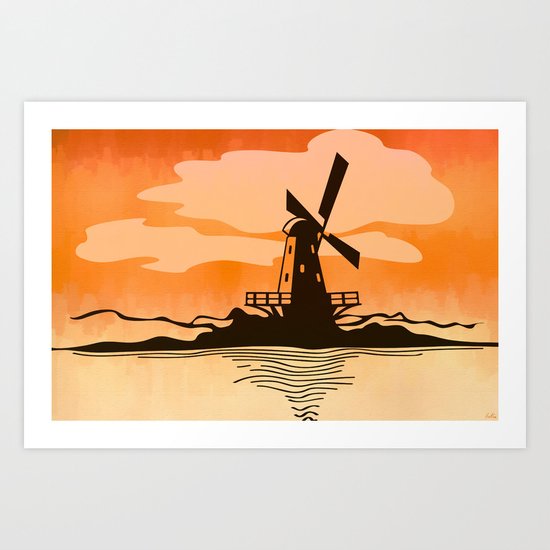 Wind-Driven Art Print