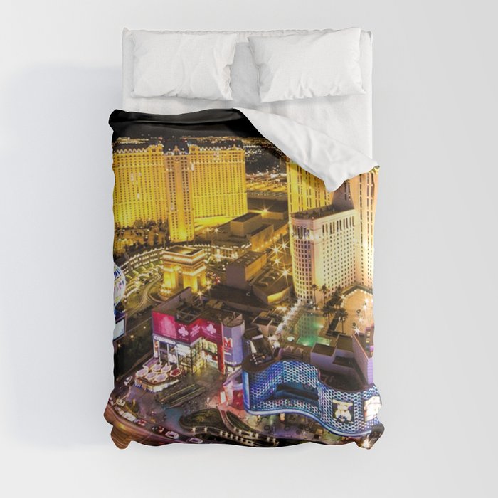 Las Vegas Nevada Skyline Duvet Cover