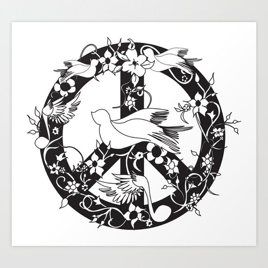 Peace for Bizzy Art Print