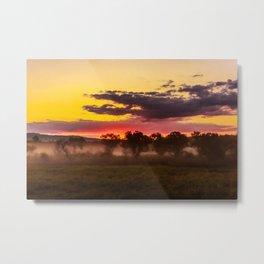 Sunrise above Land of the Leopard Metal Print | Mistysky, Colorfulsunrise, Sky, Summermorning, Leopardland, Photo, Savagemorning, Nature, Sunrisemist, Morning 