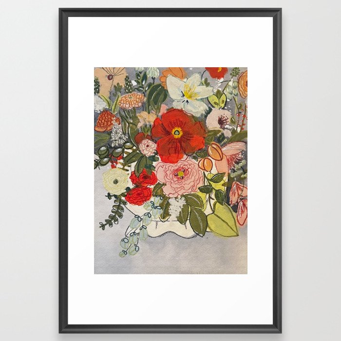 floral arrangment I Framed Art Print