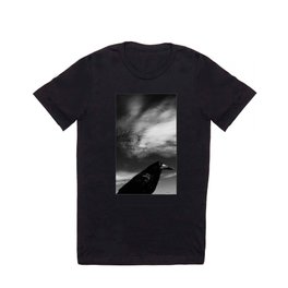 Raven Portrait at the Cliffs of Moher T Shirt