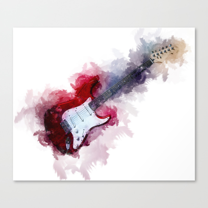 Electric Guitar Canvas Print By Ianmitchell Society6
