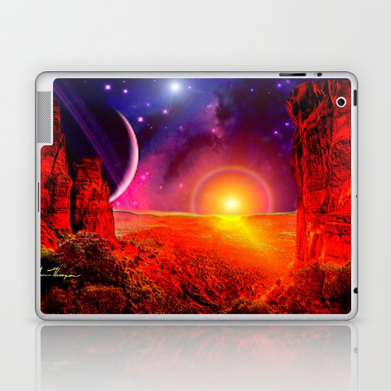 Alien canyon Laptop & iPad Skin