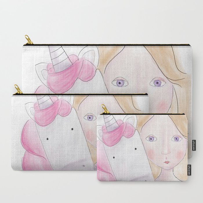 Unicorn love Carry-All Pouch