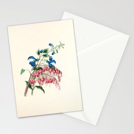  Salvia and dielytra flowers by Clarissa Munger Badger, 1866 (benefitting The Nature Conservancy) Stationery Card