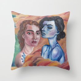 Nymphs Throw Pillow