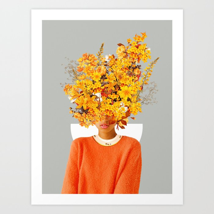 I Saw You Flower in the reflection of my Soul Art Print