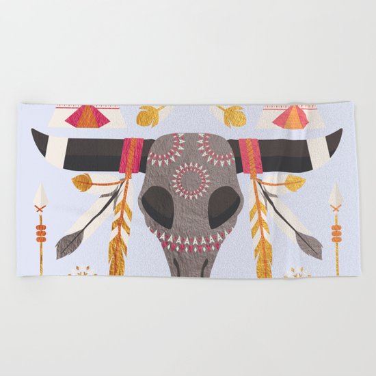 Boho Golden Child Beach Towel