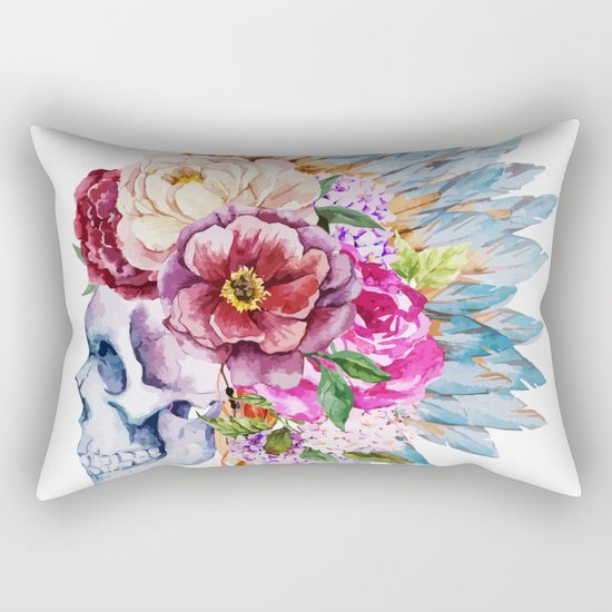 Skull 08 Rectangular Pillow